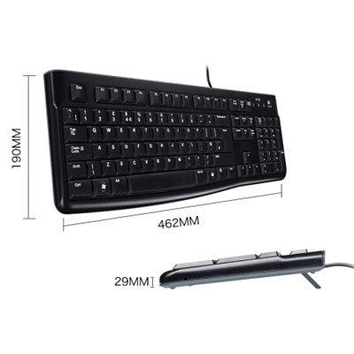 罗技K120有线键盘 黑色