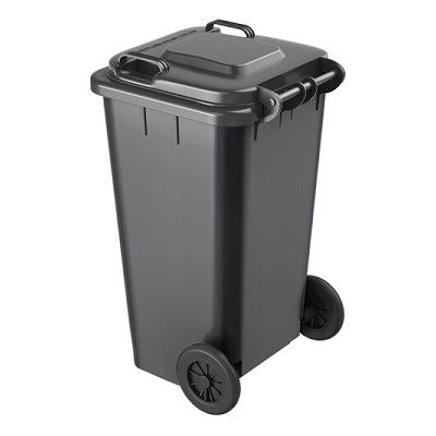 环群分类垃圾桶-其他垃圾（灰色带轮100L)