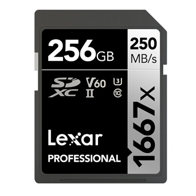雷克沙256GB 1667x Pro版SD存储卡