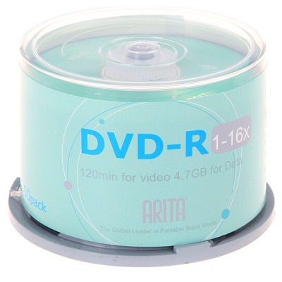 铼德DVD-R刻录光盘 16速4.7G（50片/桶）