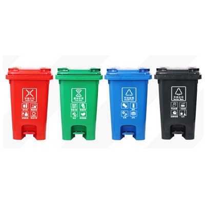 环群分类垃圾桶-厨余垃圾（脚踏60L）