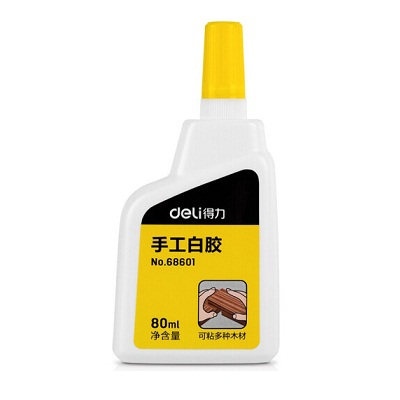得力68601 高粘性白胶 学生DIY胶乳胶180ml 瓶