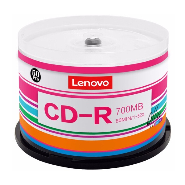 联想CD-R刻录盘 52速700MB 50片/桶 