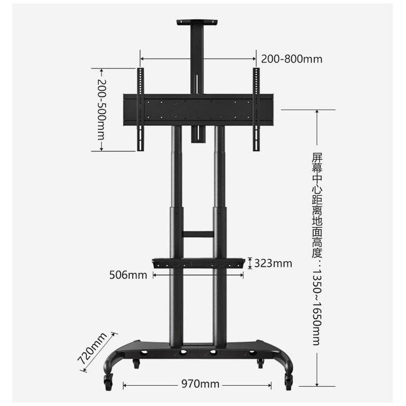 NB AVA1800-70-1P(55-80英寸)移动电视支架