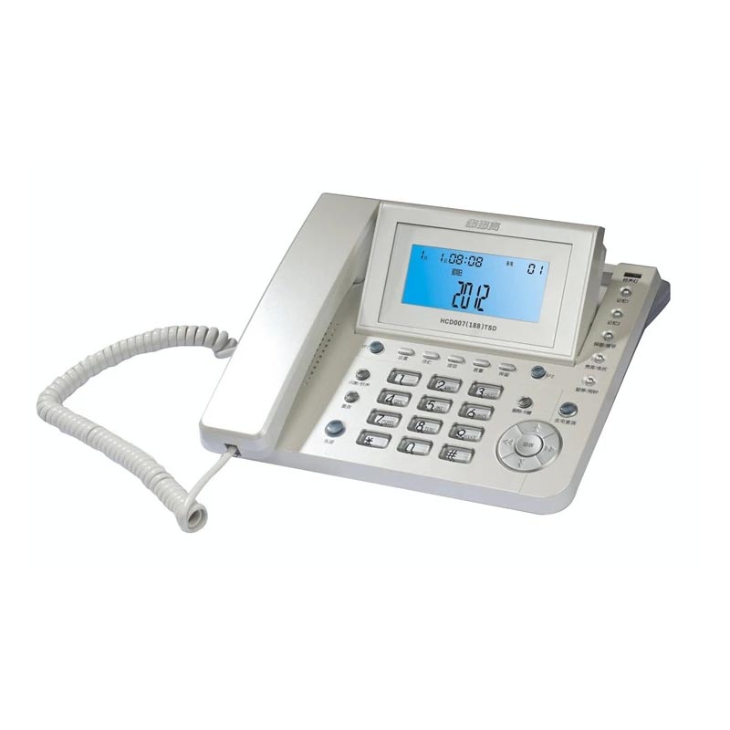 步步高HCD007(188)TSD来电显示电话机 珍珠白