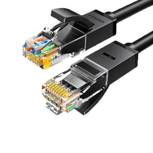 绿联六类CAT6类网线 屏蔽8芯20158黑色0.5米 