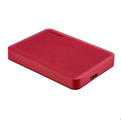 东芝HDTCA40YR3CA移动硬盘V10系列4TB 红色 USB3.2 密码保护2.5英寸