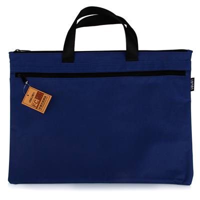 得力No.5840手提式文件资料收纳包39*30.5cm 蓝色