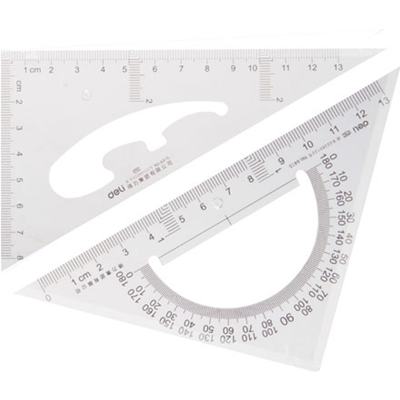 得力6415三角尺15cm 套