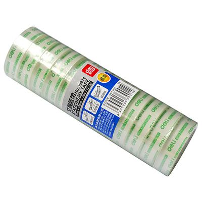 得力30014文具胶带12mm*20y*38um（12卷/筒）