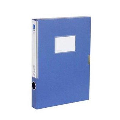 得力5682档案盒A4 宽35mm（蓝色）单个