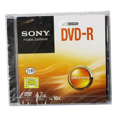 索尼DVD-R/16速4.7G单片盒装