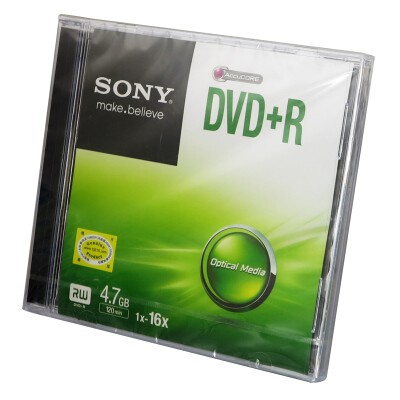 索尼DVD+R/16速4.7G单片盒装