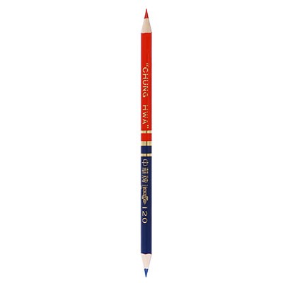 中华120红蓝双头铅笔 单支