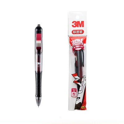 3M中性笔694-RE备考笔红色笔单支装