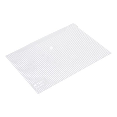 晨光A4透明竖条纹纽扣/按扣文件袋12个装ADM95280
