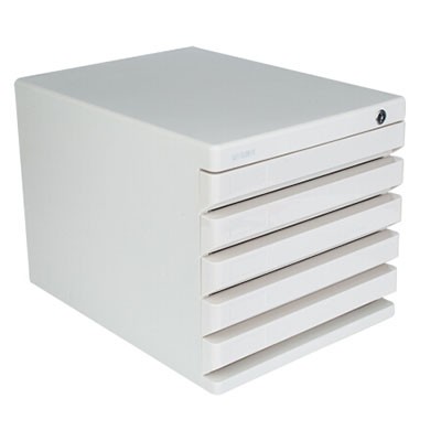 晨光ADM95298五层桌面带锁文件柜单个装灰色