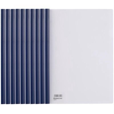 齐心Q310-1 A4抽杆夹/文件夹/报告夹10个装蓝色