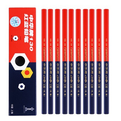 中华130红蓝双色铅笔 单只装