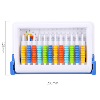 得力74319数学计数器多功能计算算术架12行蓝色