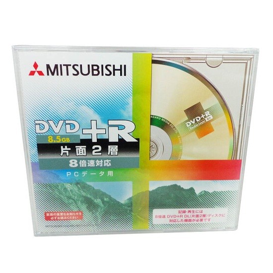 三菱D9 8.5G光盘 DVD+R DL单片装