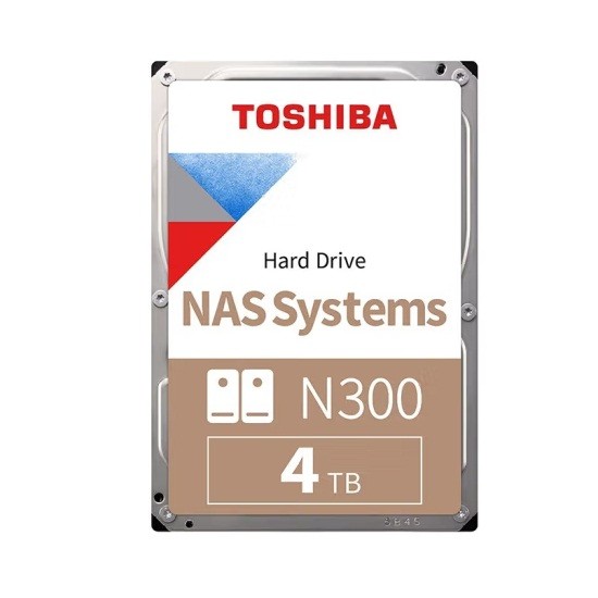 东芝N300系列(HDWG440)NAS网络存储机械硬盘4TB 256MB 7200RPM SATA接口