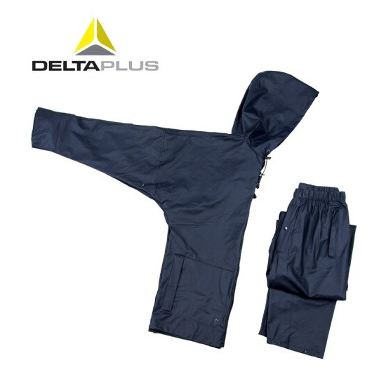 代尔塔407008工装户外雨衣套装 藏青色（M-XXL码可选）