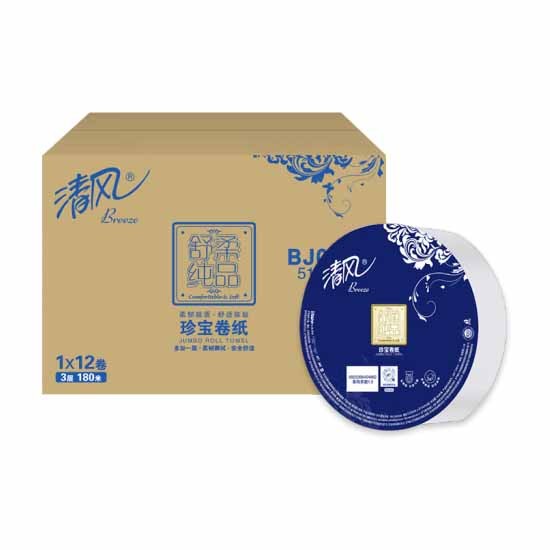 清风BJ00AB大卷纸 3层180米 12卷/箱