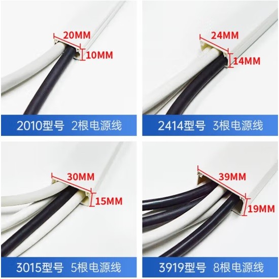 佐佑众工2414方形pvc线槽 24×14mm（米）
