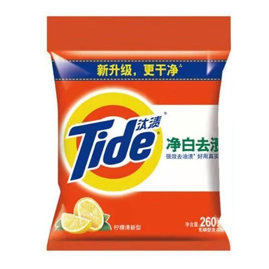 汰渍净白去渍洗衣粉 260g/袋 20袋装
