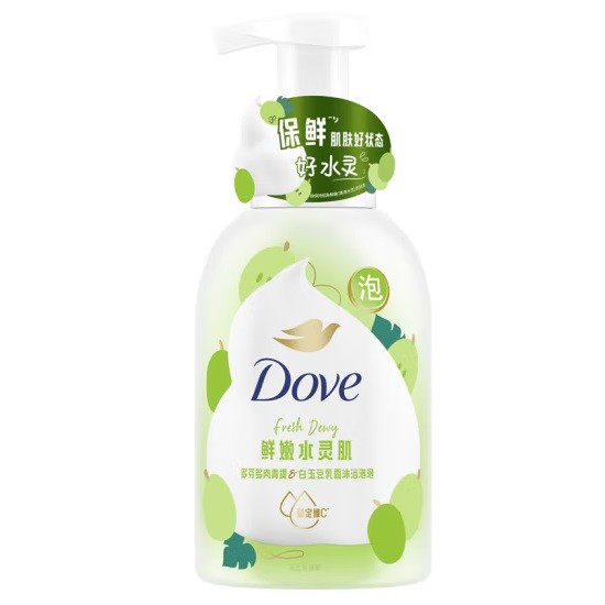 多芬多肉青提白玉豆乳香沐浴泡泡 400g/瓶