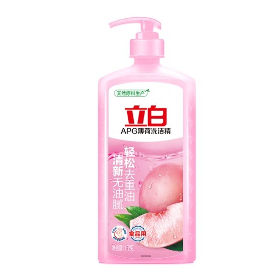 立白APG薄荷洗洁精 白桃清香型 1kg/瓶