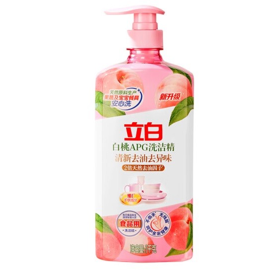 立白白桃APG洗洁精 1kg/瓶