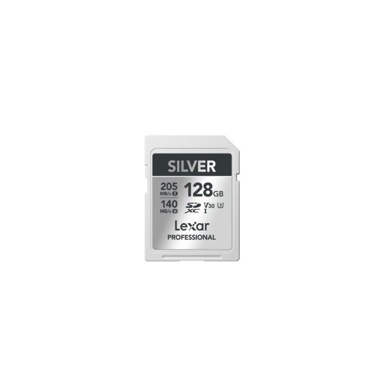 雷克沙LSDSILV128G-RNNNC 128GB SD存储卡 读205MB/s 写140MB/s