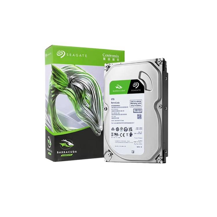 希捷ST6000DM003台式机机械硬盘 6TB 5400转 256MB 3.5英寸