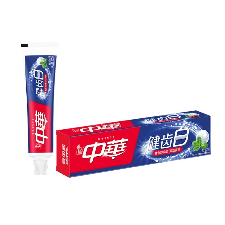 中华健齿白小苏打薄荷牙膏 200g/支