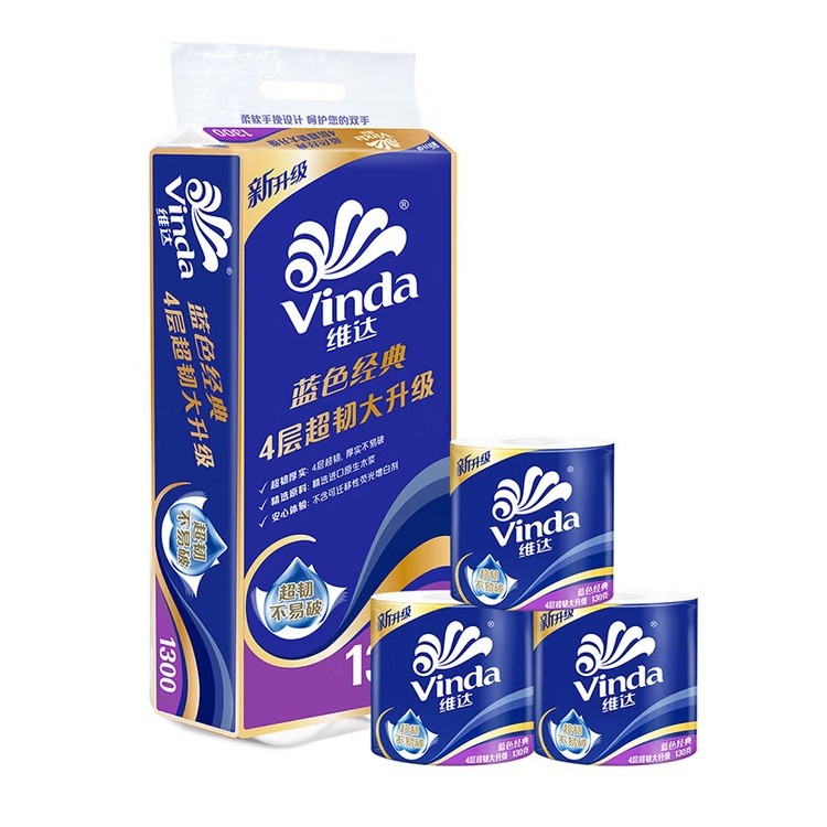 维达V4146A有芯卷纸 4层130克*10卷