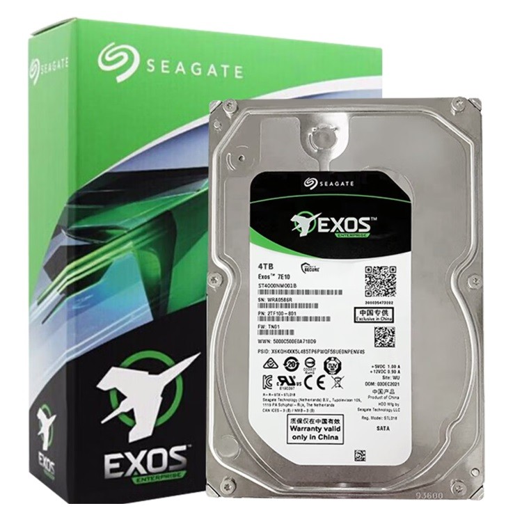 希捷ST4000NM001B企业级硬盘 4TB 256MB 7200RPM CMR垂直 SAS