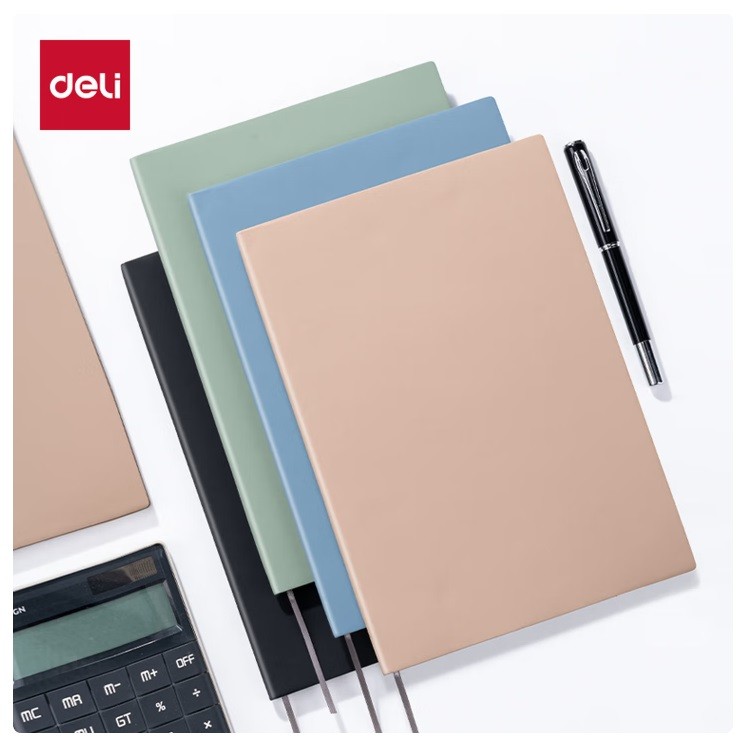 得力6910-25皮面本笔记本 25K/100张