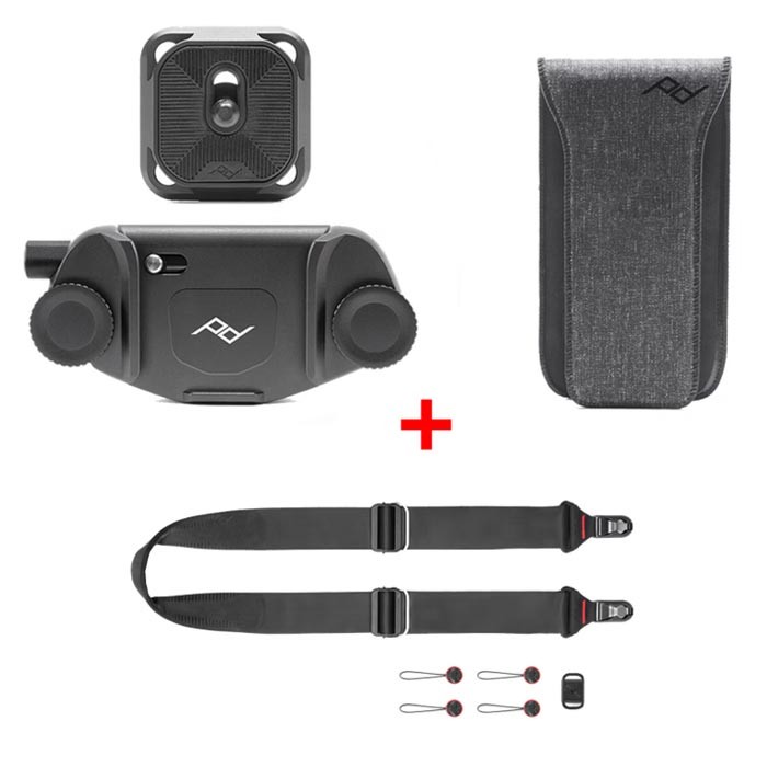 巅峰设计Peak Design单反相机腰挂套装+缓冲垫+减压相机背带