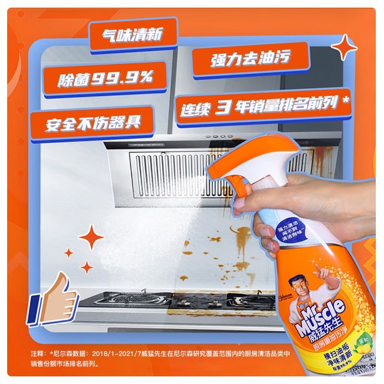 威猛先生油污清洁剂650g/瓶 12瓶/箱