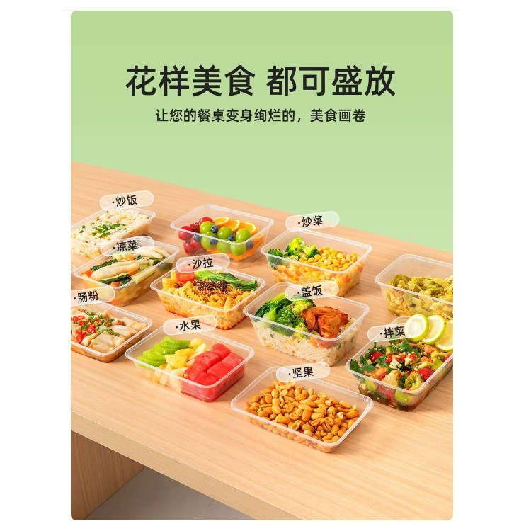 特美居TMJ-3009一次性饭盒长方形透明 300套/箱 1000型