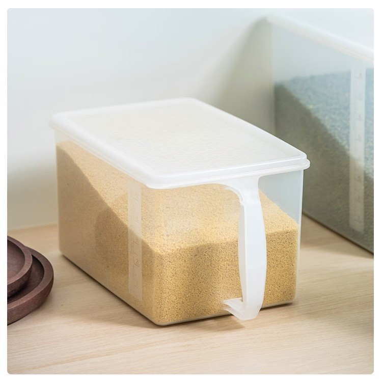 禧天龙4089收纳盒 白盖带手柄6L